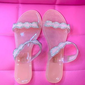 Pink scandals glitter straps size us8 in women